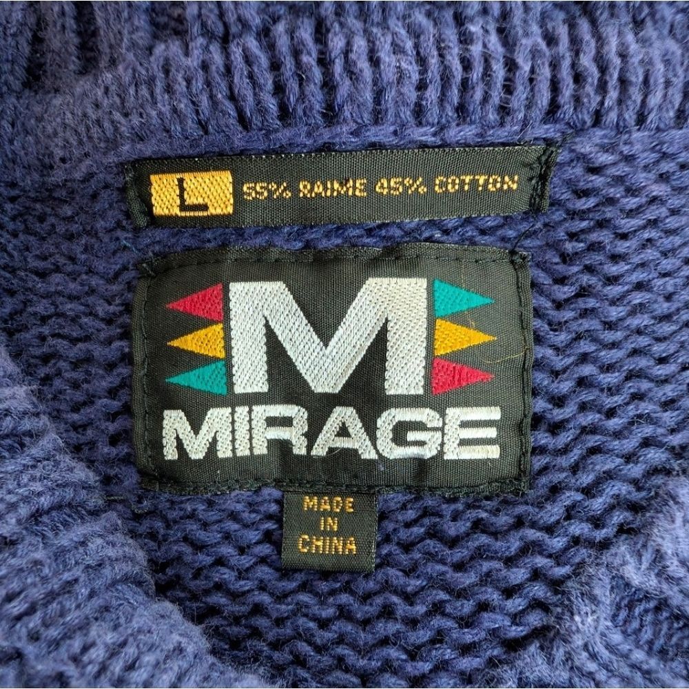 VTG Dallas Cowboys 80s 90s Sporty Athletic Fan Preppy Cozy Retro Knit Sweater L - Picture 2 of 8